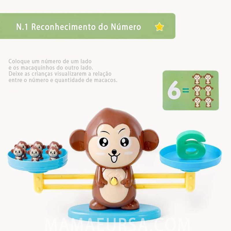 Jogo Macaco Matemática Divertida (Kit Completo)